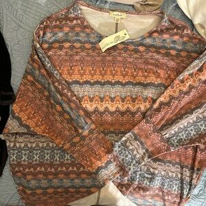 NWT Nurture by Lamaze Multicolor Long Sleeve‎ Top